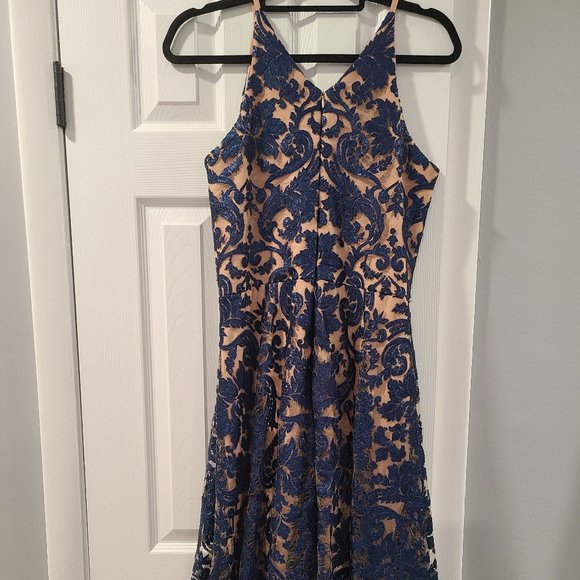 Dress the Population Dresses & Skirts - DRESS THE POPULATION Blair Embellished Fit & Flare Dress